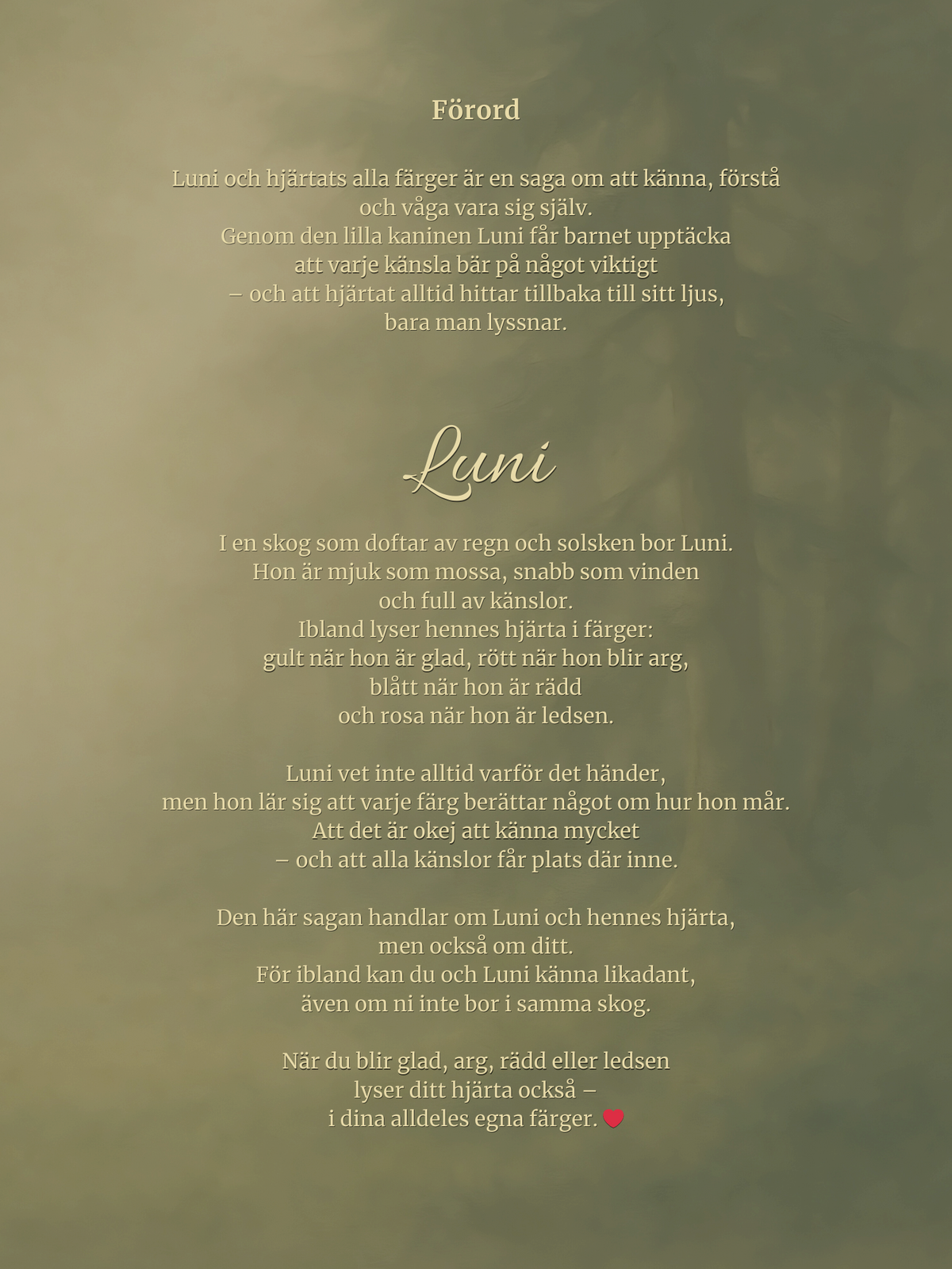 Boken - Luni och hjärtats alla färger