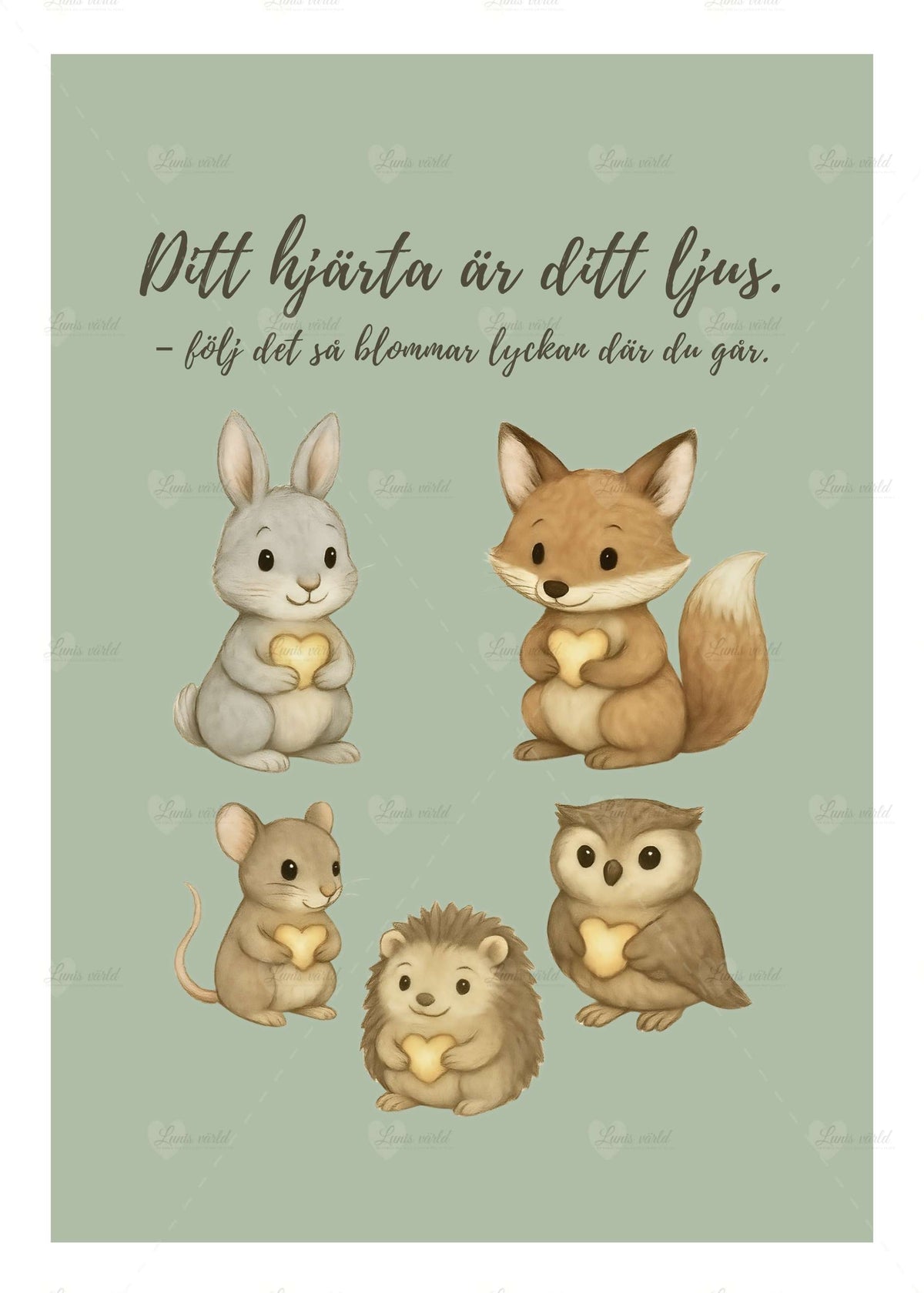 Poster - Ditt hjärta är ditt ljus